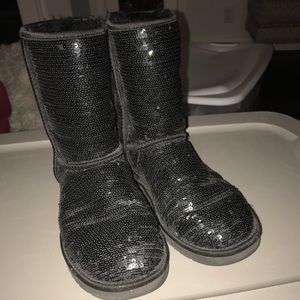 Black Sequin Uggs